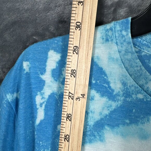 Women’s Dog Mom T Shirt “Fur Mama” Dog Lovers Blue Tye Dyed Shirt Adult Large - Picture 9 of 12